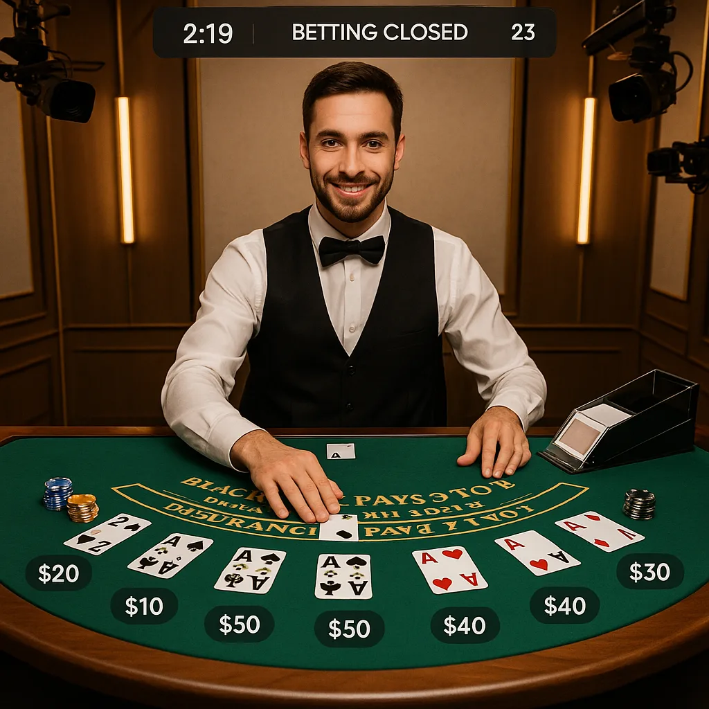 PowBet - Live Blackjack - Croupiers en Direct Streaming HD